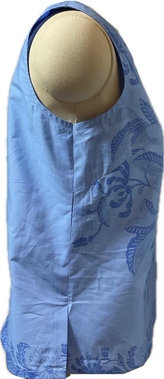 Ladies Batik Top LBT-M-BLUE-L110010
