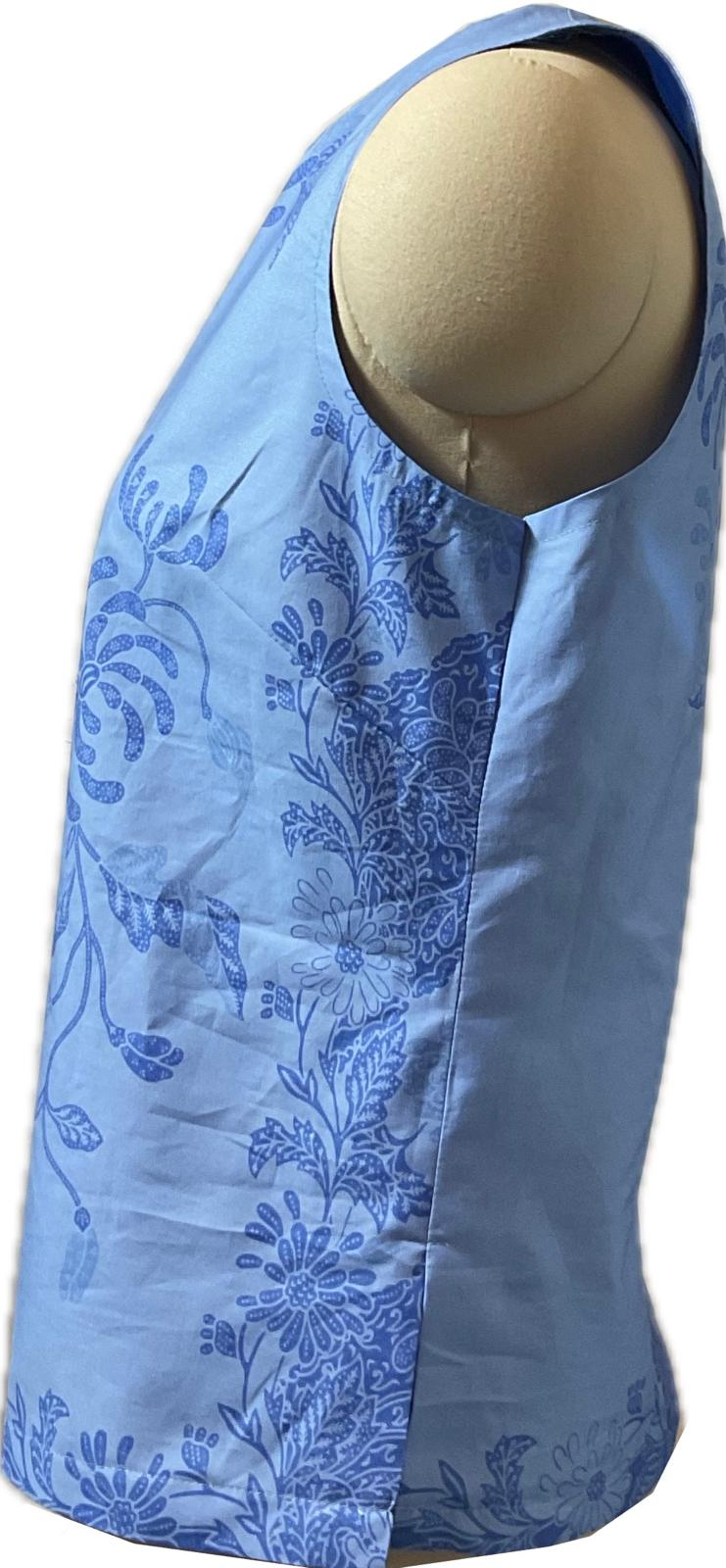 Ladies Batik Top LBT-M-BLUE-L110010