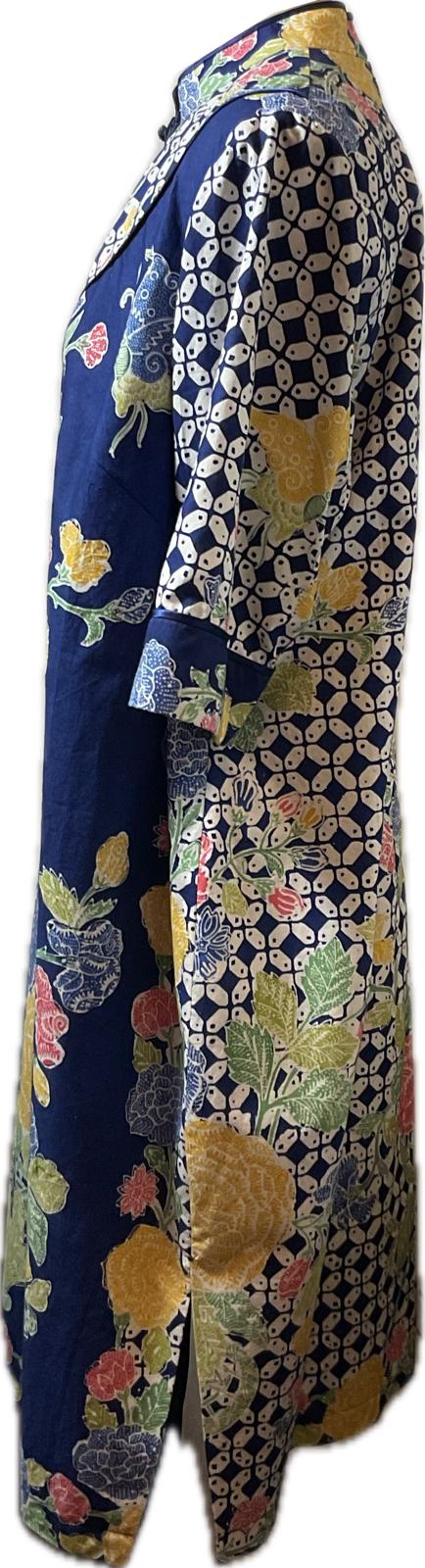 Batik Cheongsam BCS-XXXL-BLUE-A-444444001