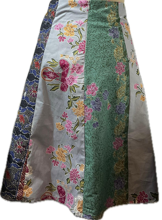 Ladies Batik Skirt LBLS-L-GREY-A12-111003