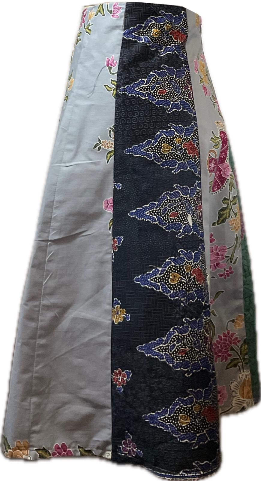 Ladies Batik Skirt LBLS-L-GREY-A12-111003