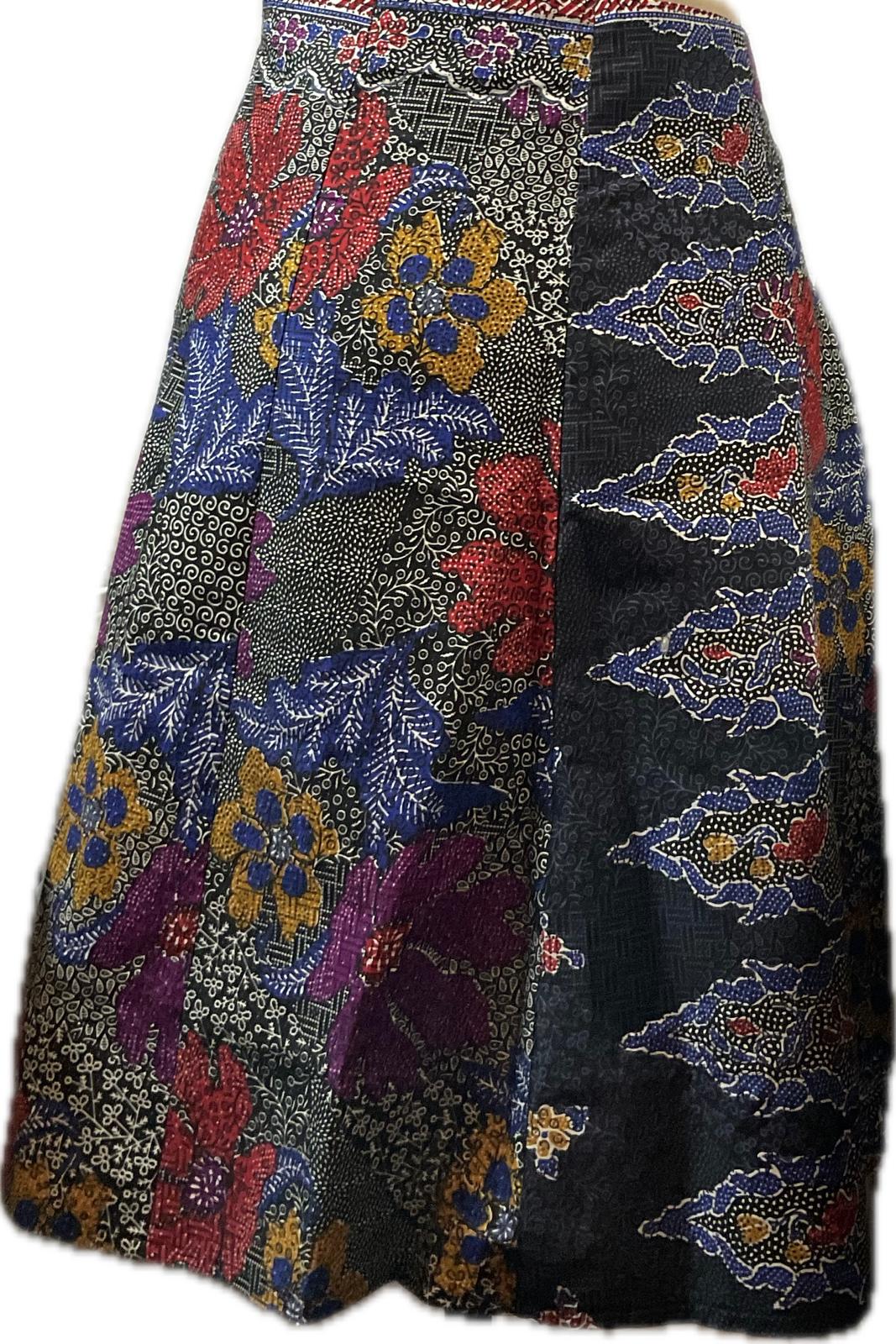 Ladies Batik Skirt LBLS-L-GREY-A12-111004