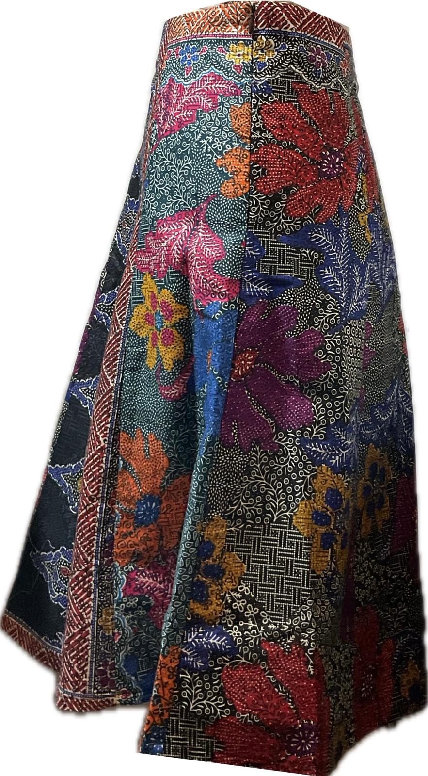 Ladies Batik Skirt LBLS-L-GREY-A12-111004
