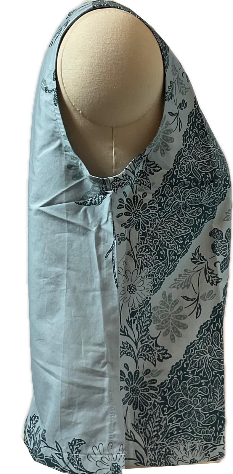 Ladies Batik Top LBT-M-BLUE-L110014