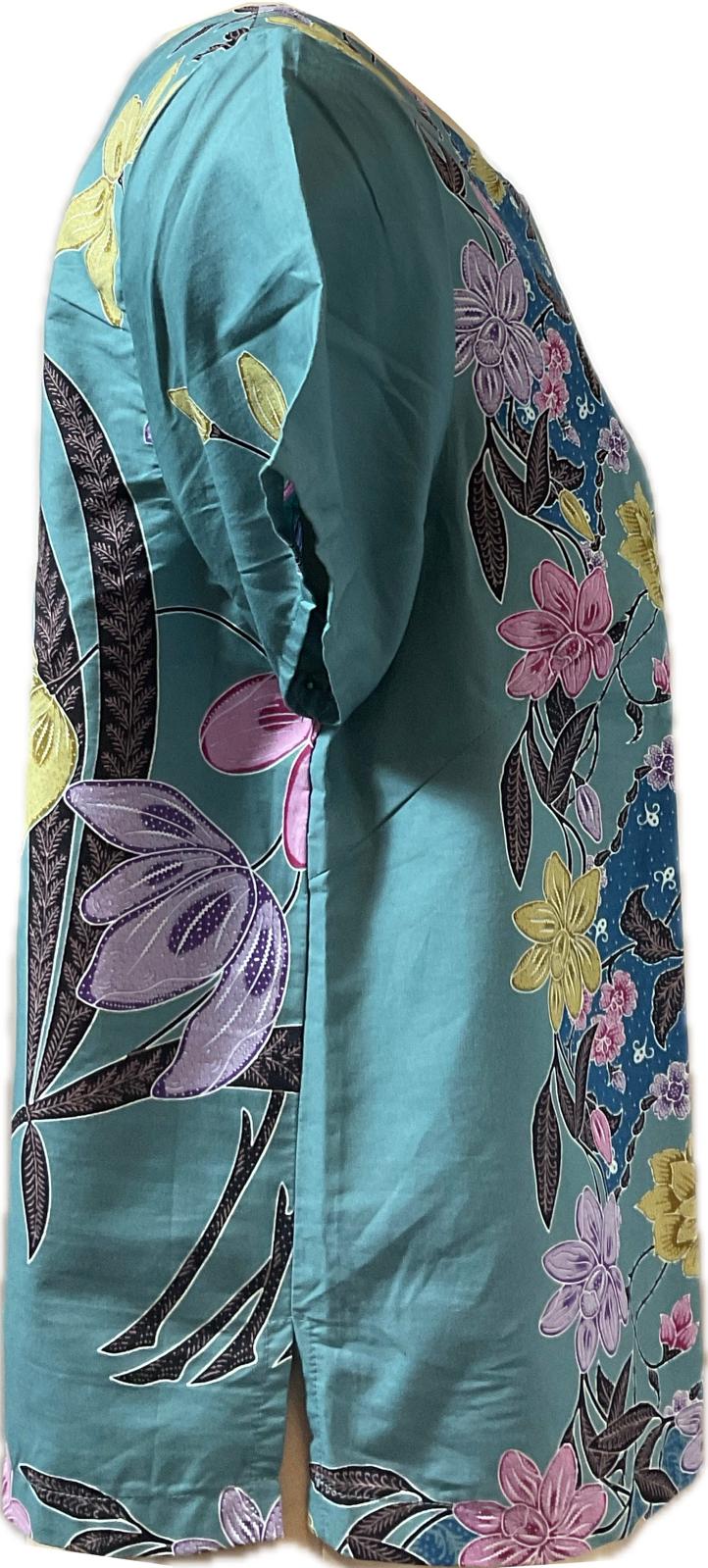 Ladies Batik Top LBT-L-BLUE-AF111004