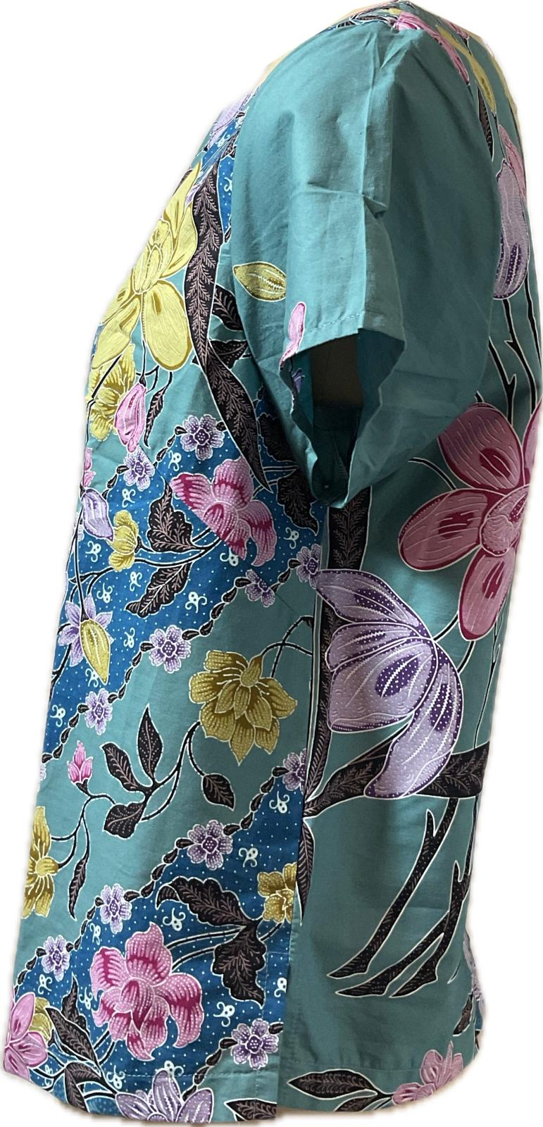 Ladies Batik Top LBT-L-BLUE-AF111004
