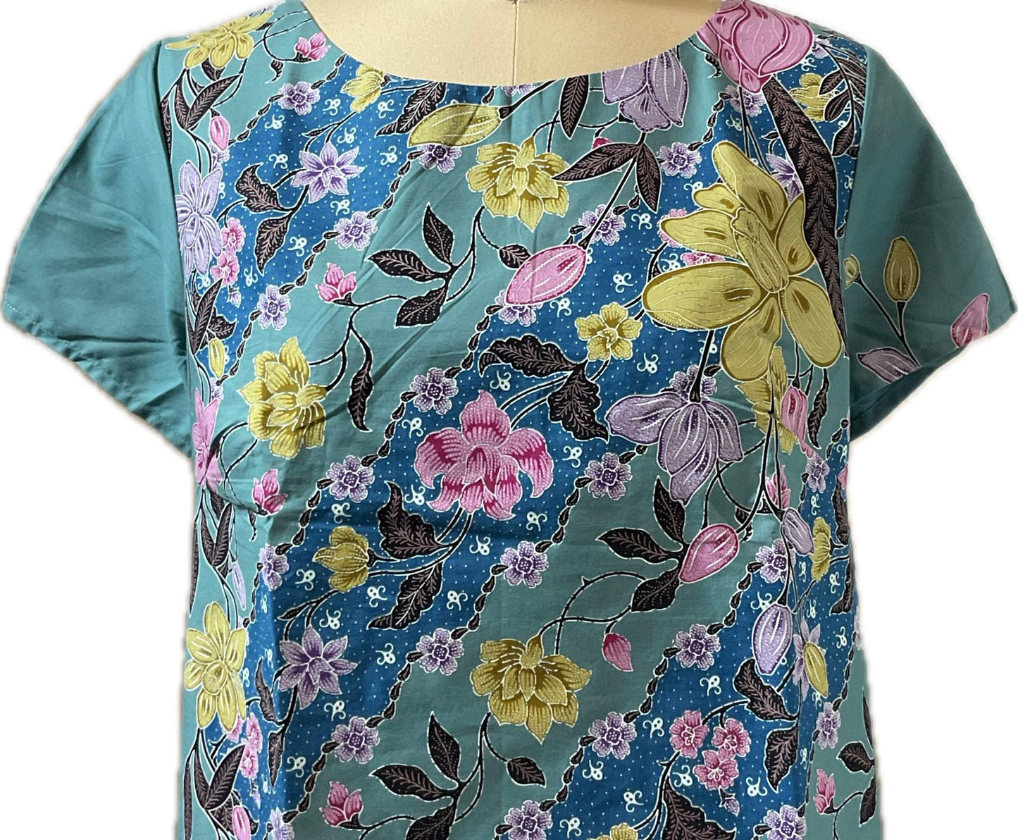 Ladies Batik Top LBT-L-BLUE-AF111004