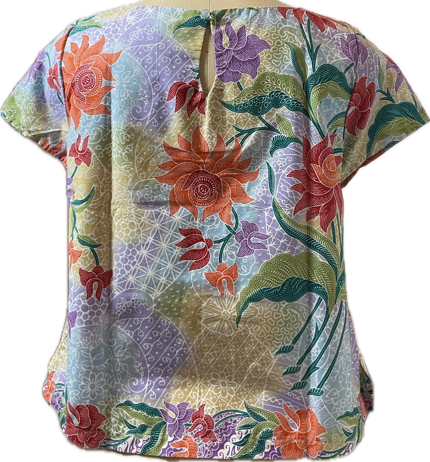 Ladies Batik Top LBT-M-PURPLE-AF-11006