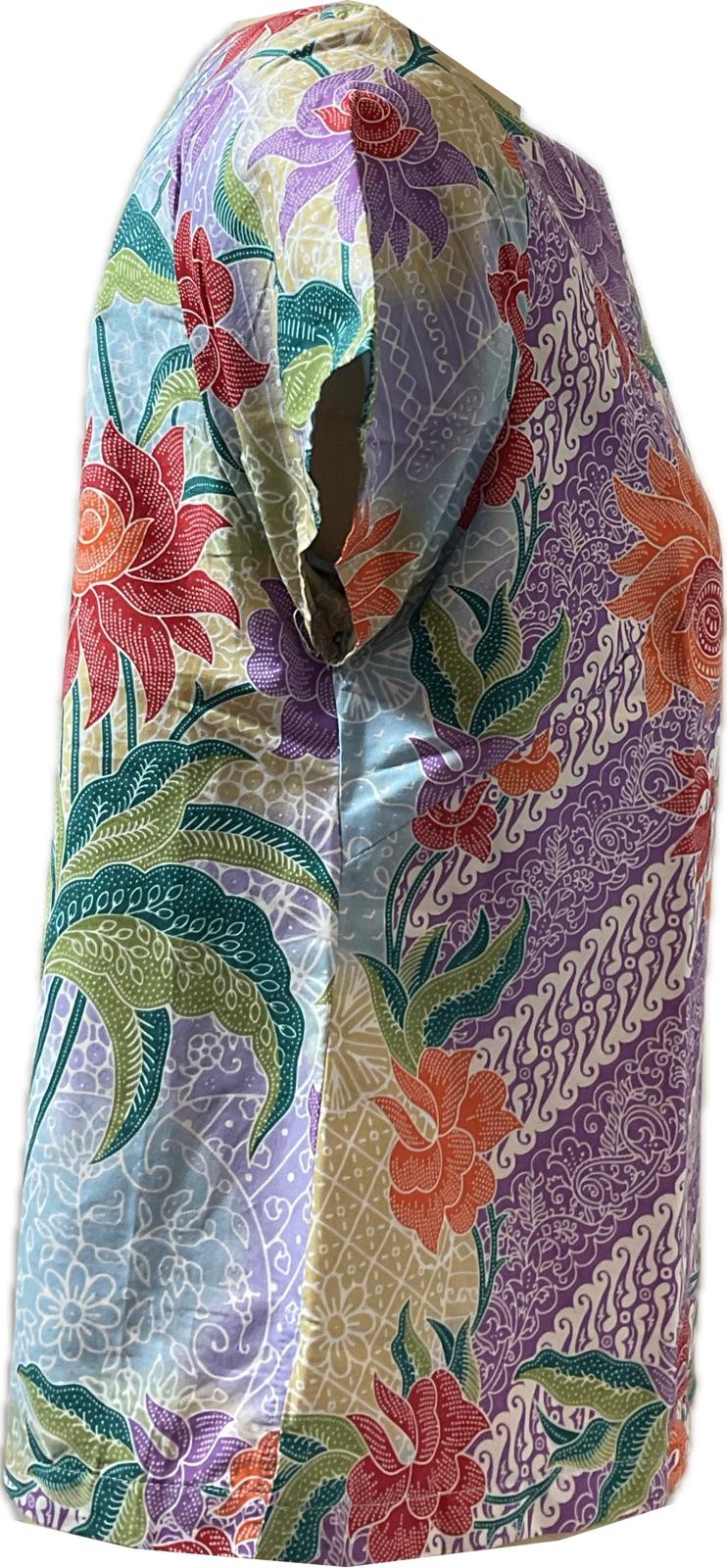 Ladies Batik Top LBT-M-PURPLE-AF-11006