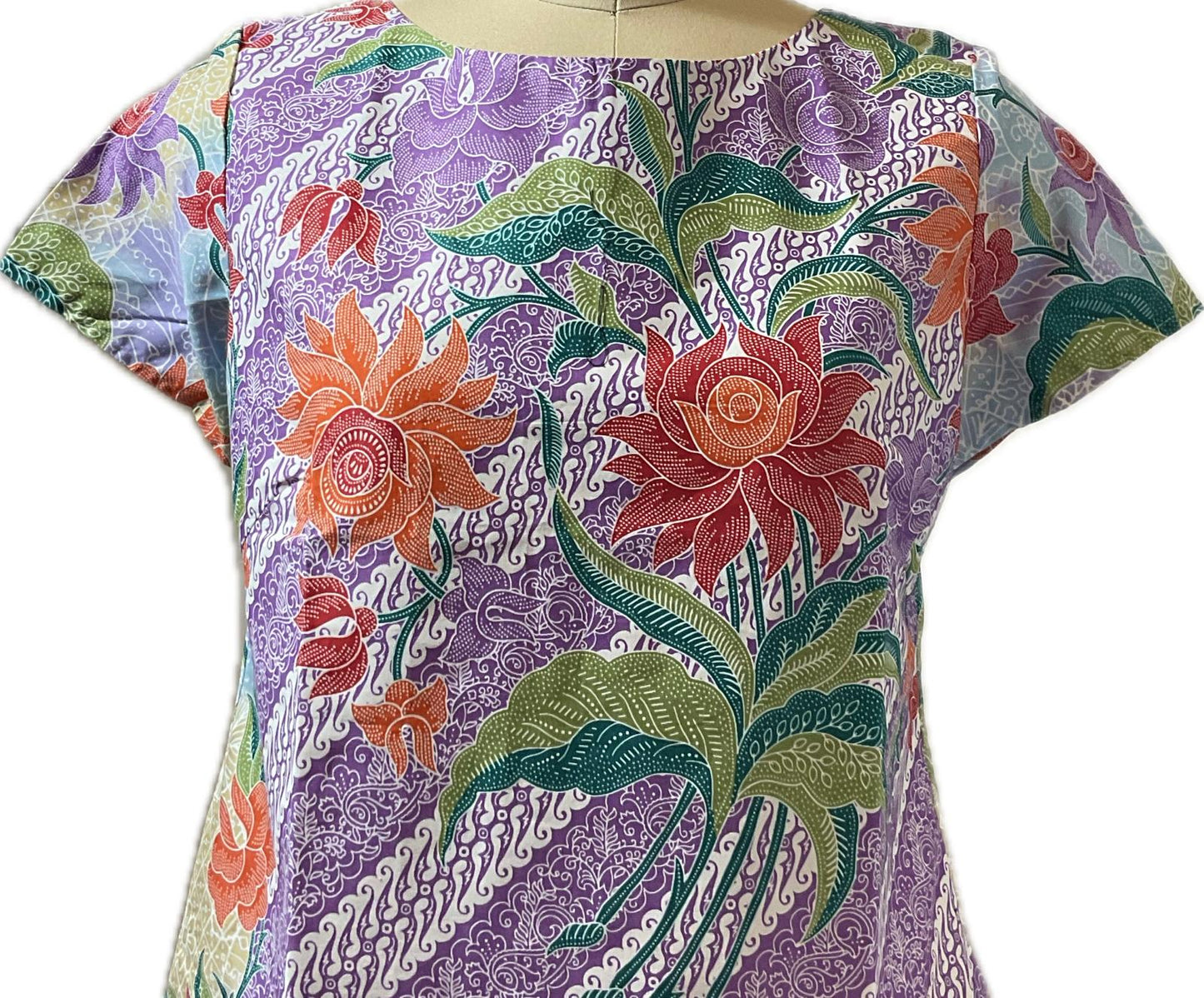 Ladies Batik Top LBT-M-PURPLE-AF-11006