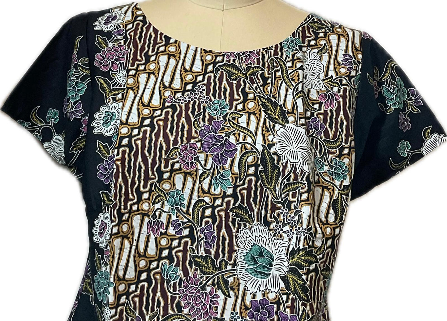 Ladies Batik Top LBT-XL-BLACK-AF1111005