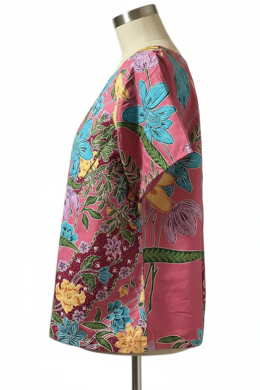 Ladies Batik Top LBT-XXL-PEACH-AF11111004