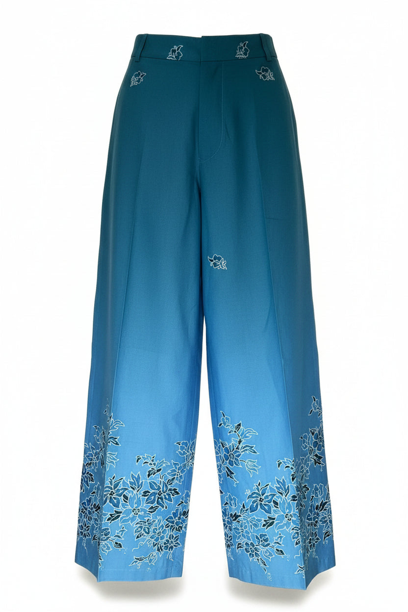 Ladies Batik Pants LBP-FS-BLUE-6005