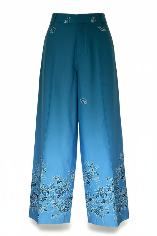 Ladies Batik Pants LBP-FS-BLUE-6005