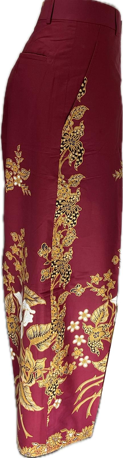 Ladies Batik Pants LBP-FS-MAROON-6002