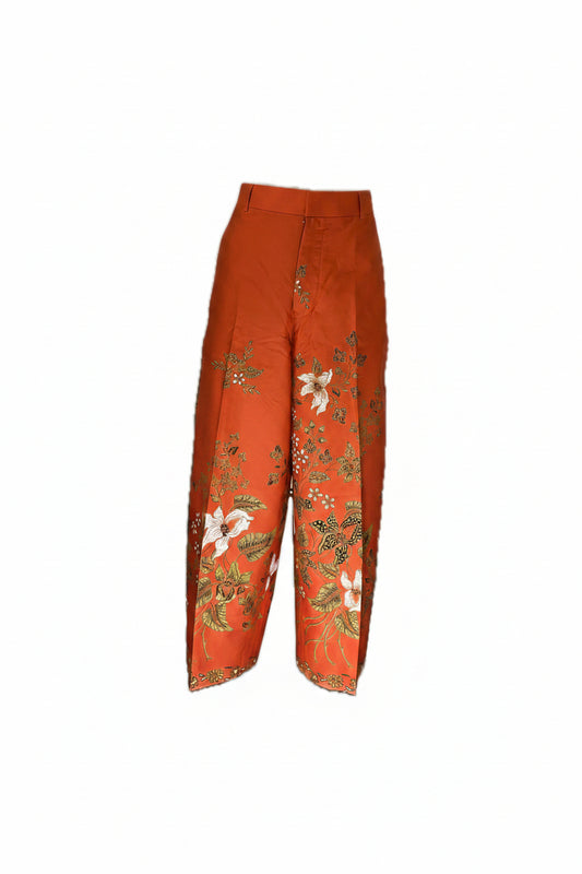 Ladies Batik Pants LBP-FS-ORANGE-6004