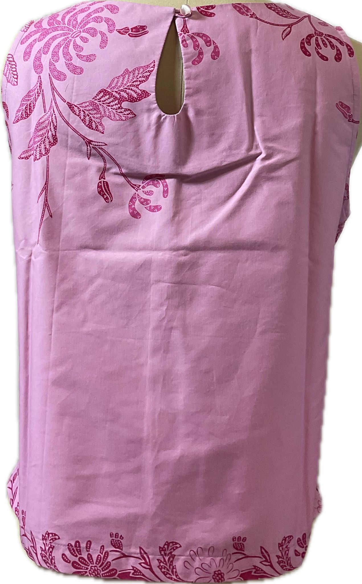 Ladies Batik Top LBT-M-PINK-L110017