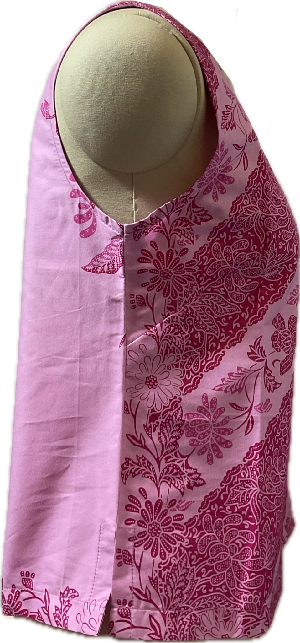 Ladies Batik Top LBT-M-PINK-L110017