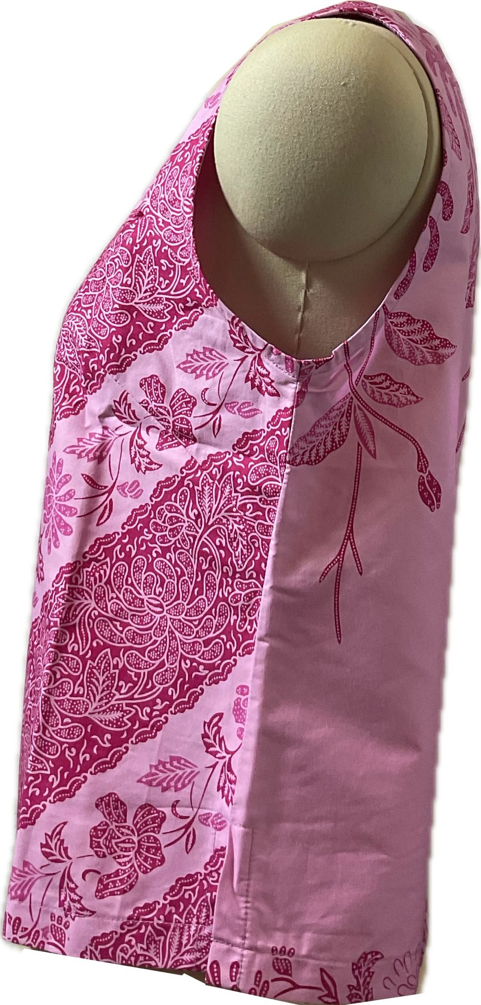 Ladies Batik Top LBT-M-PINK-L110017