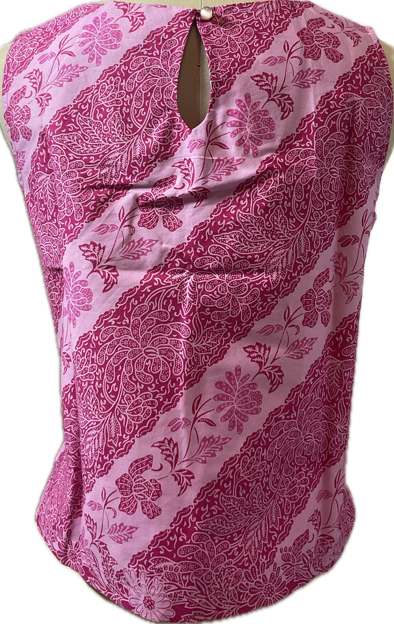 Ladies Batik Top LBT-M-PINK-L110020