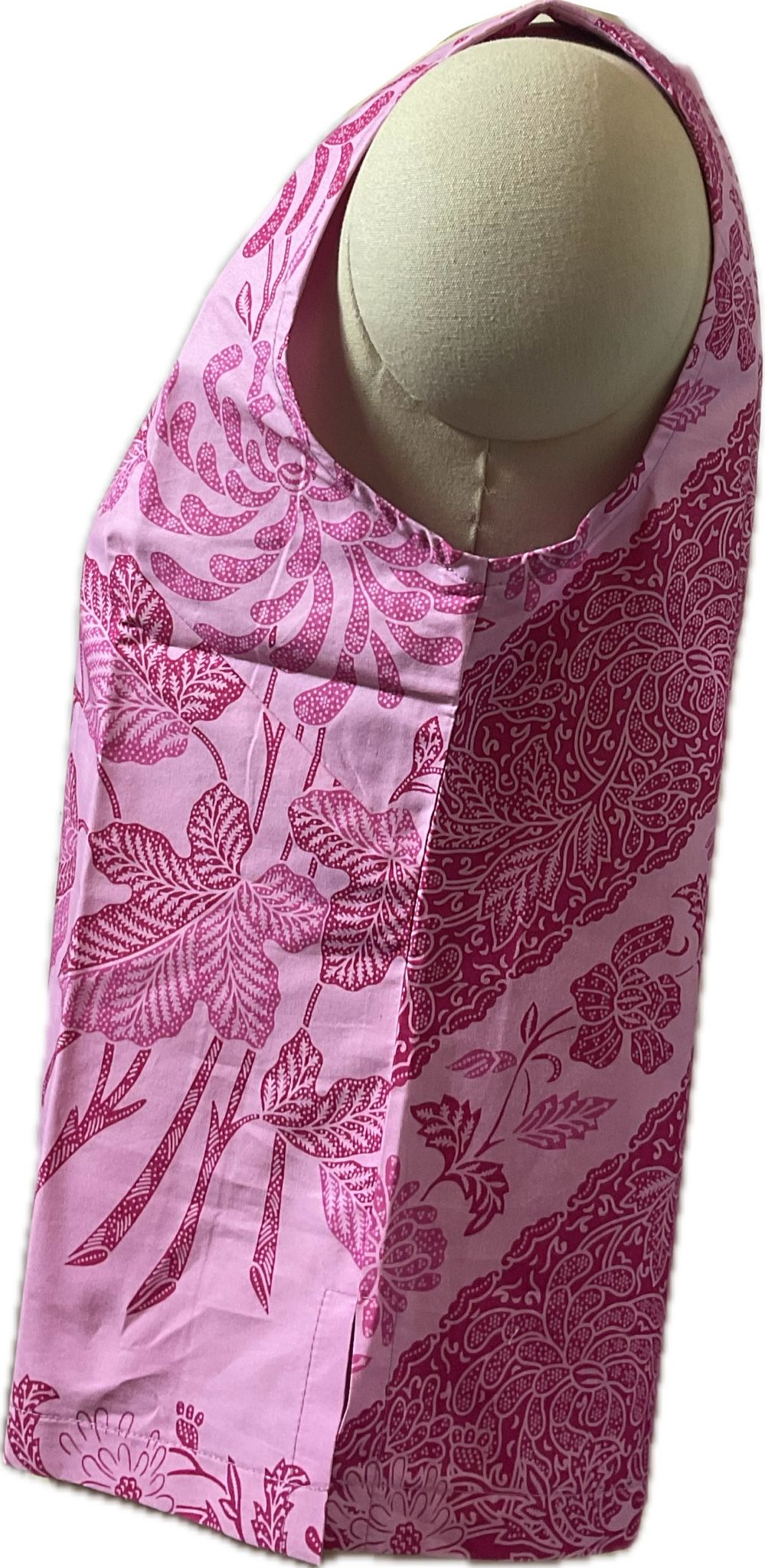 Ladies Batik Top LBT-M-PINK-L110020