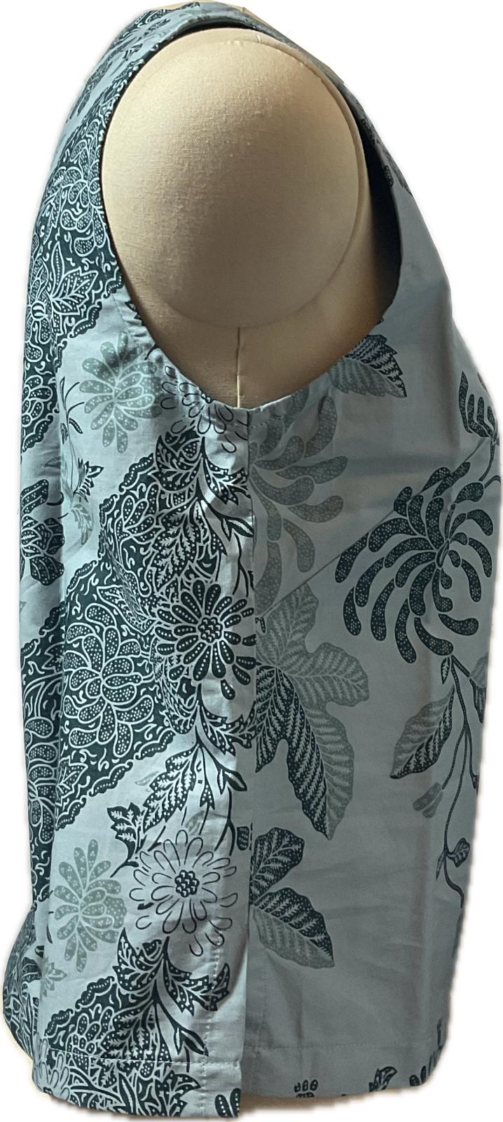 Ladies Batik Top LBT-M-BLUE-L110021