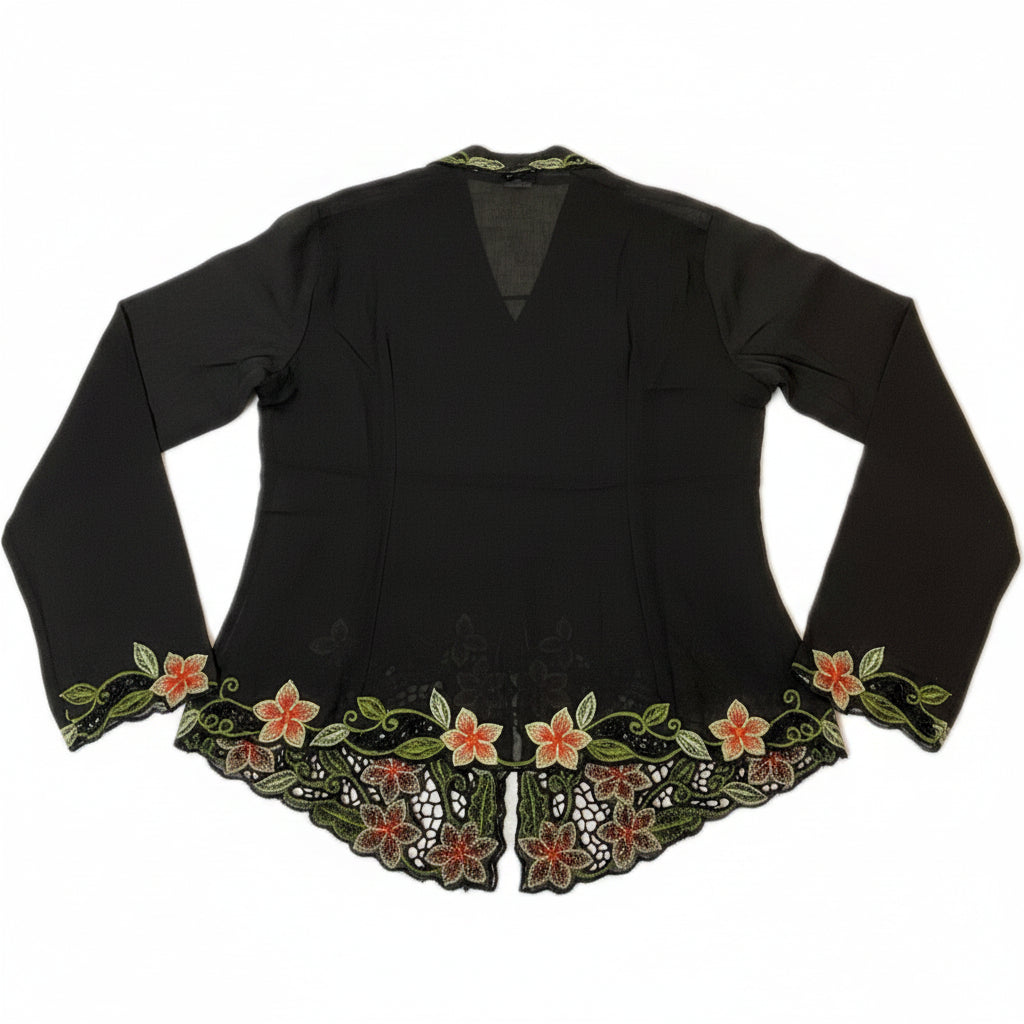 Kids Peranakan Top KPT-1-BLACK -C-6001
