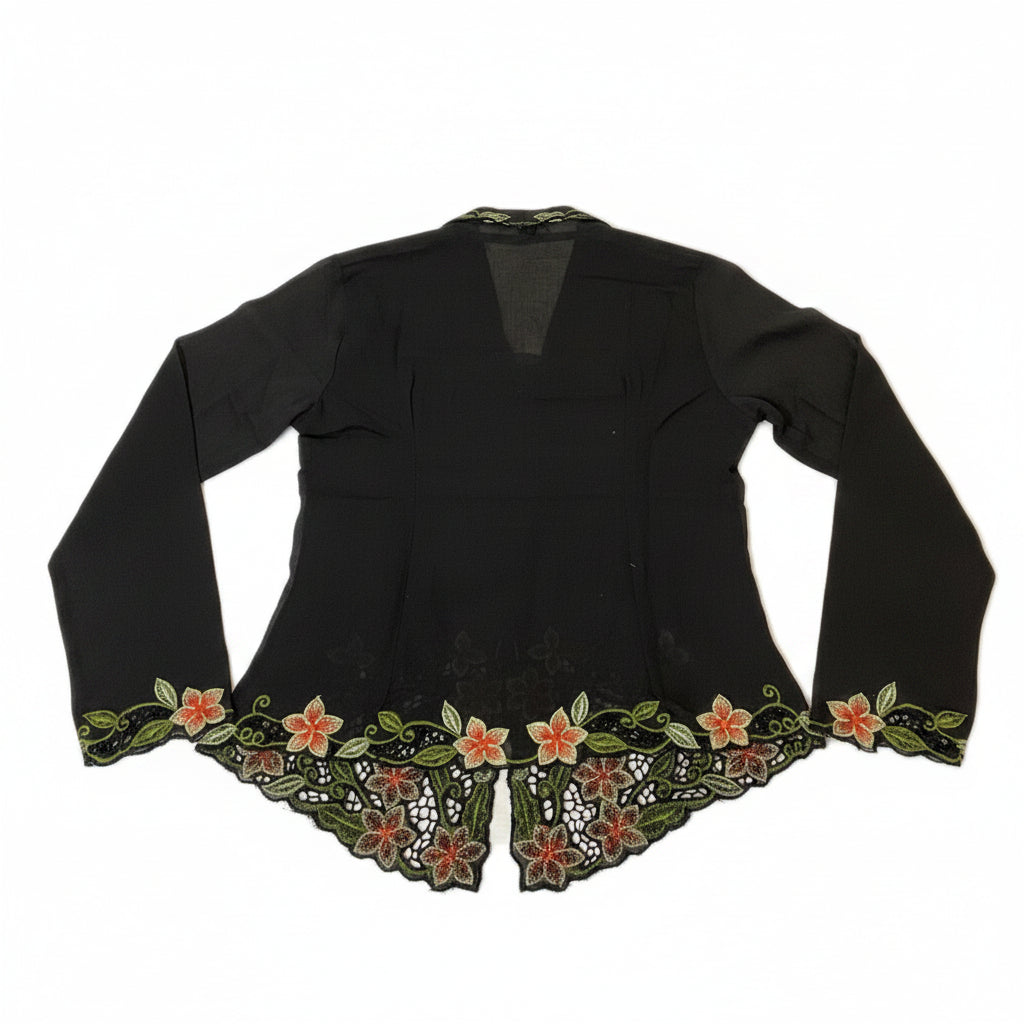Kids Peranakan Top KPT-1-BLACK -C-6002