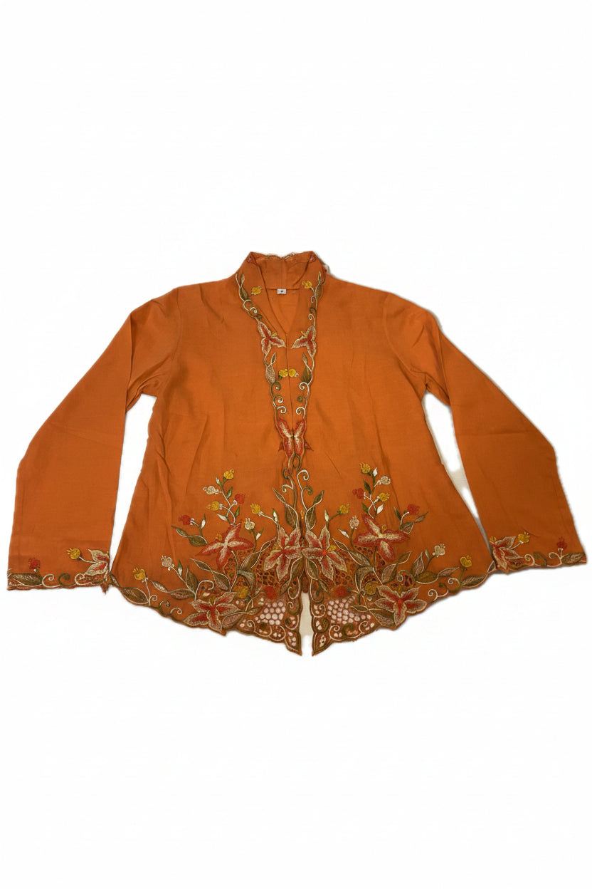 Kids Peranakan Top KPT-3-ORANGE-C-666001