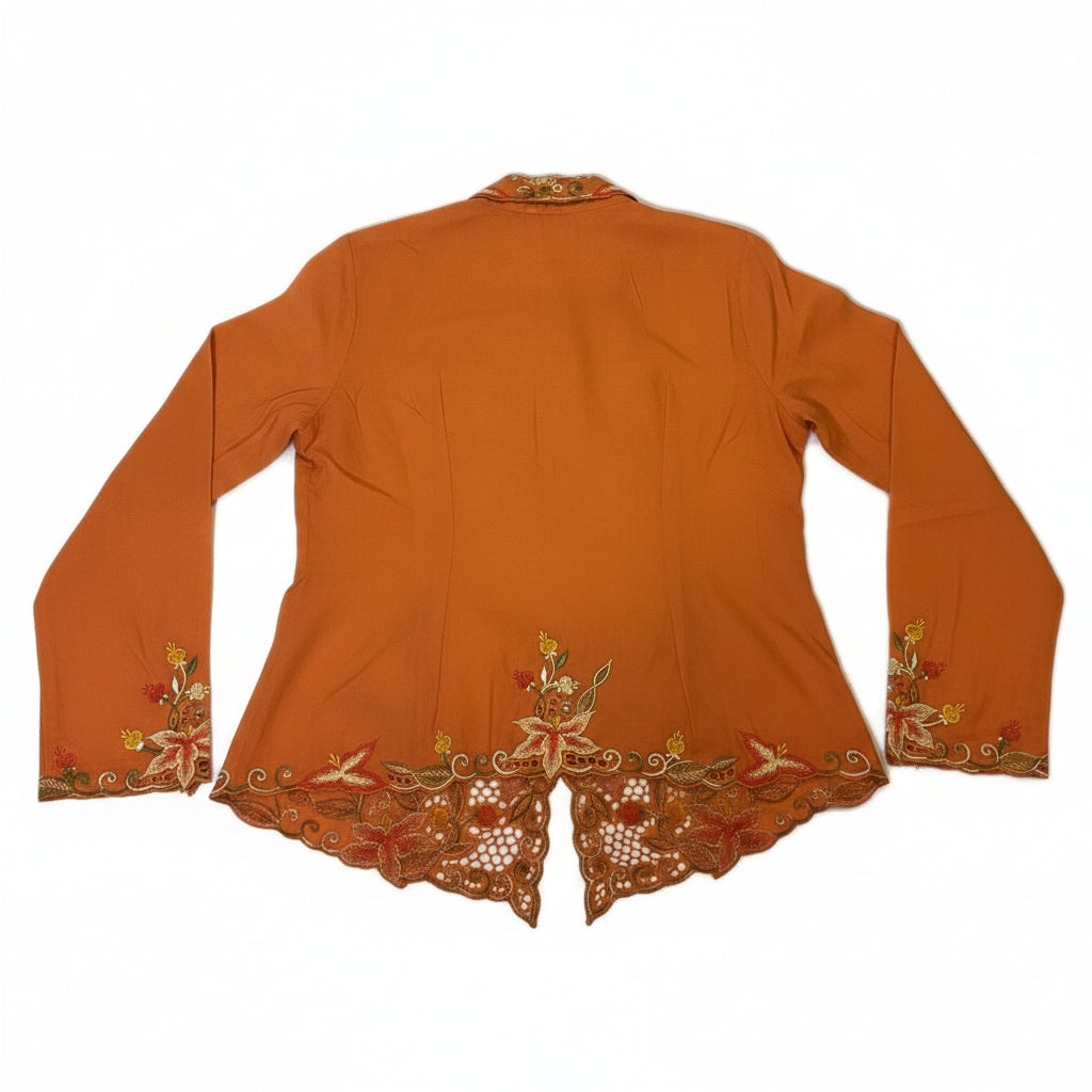 Kids Peranakan Top KPT-3-ORANGE-C-666001