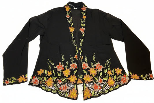 Kids Peranakan Top KPT-2-BLACK-C-66002