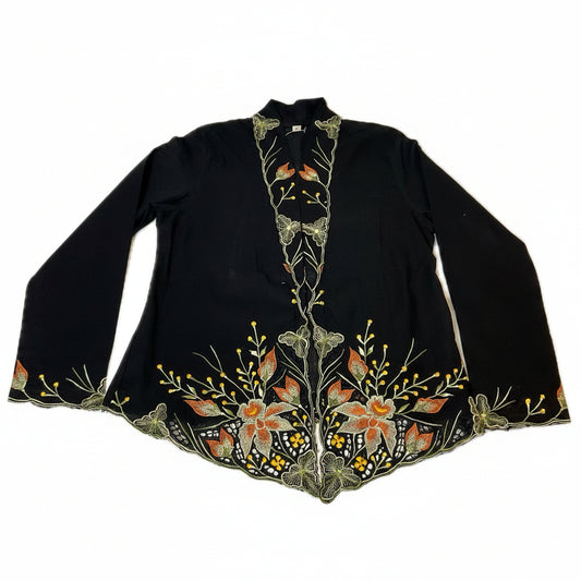 Kids Peranakan Top KPT-2-BLACK-C-66003