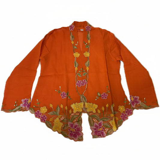 Kids Peranakan Top KPT-3-ORANGE-C-666002