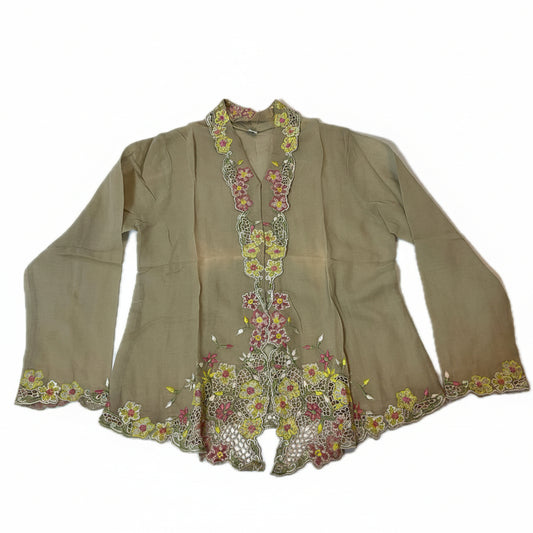Kids Peranakan Top KPT-4-BEIGE-C-6666004