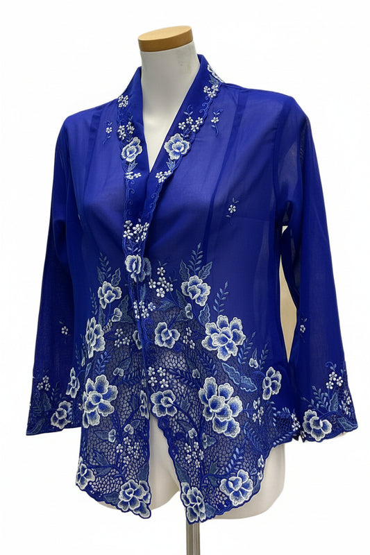 Standard Peranakan Top SPT-BLUE-A6024-A66666024