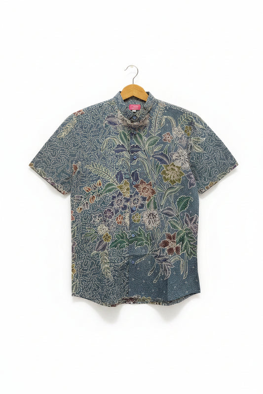 Mens Batik Top MBT-M-BLUE-2022