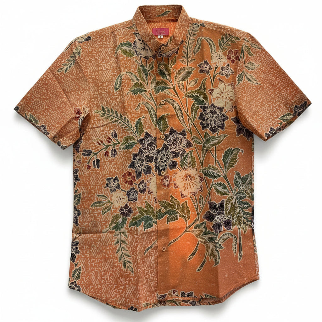 Mens Batik Top MBT-M-ORANGE-2020