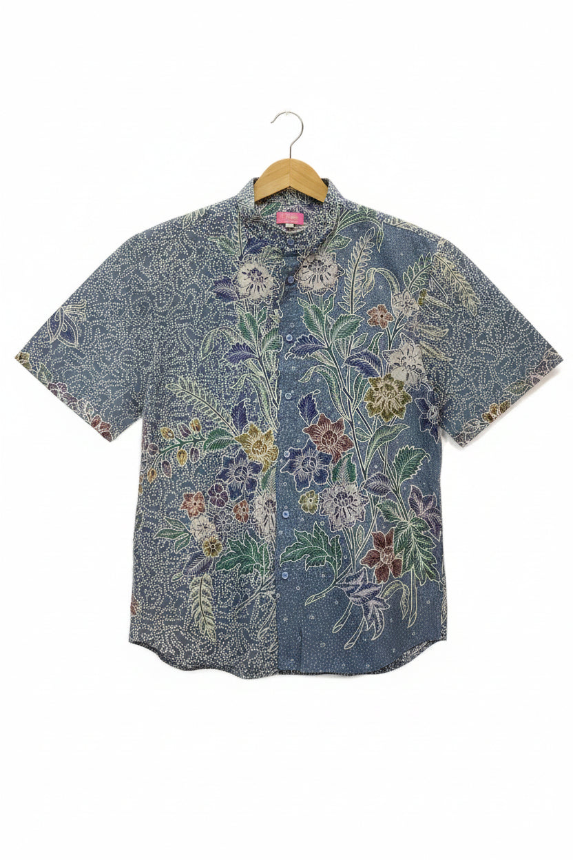 Mens Batik Top MBT-XXL-BLUE-2222002