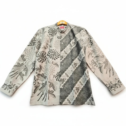 Mens Batik Top Long Sleeve MBT-XL-BLUE-A222005