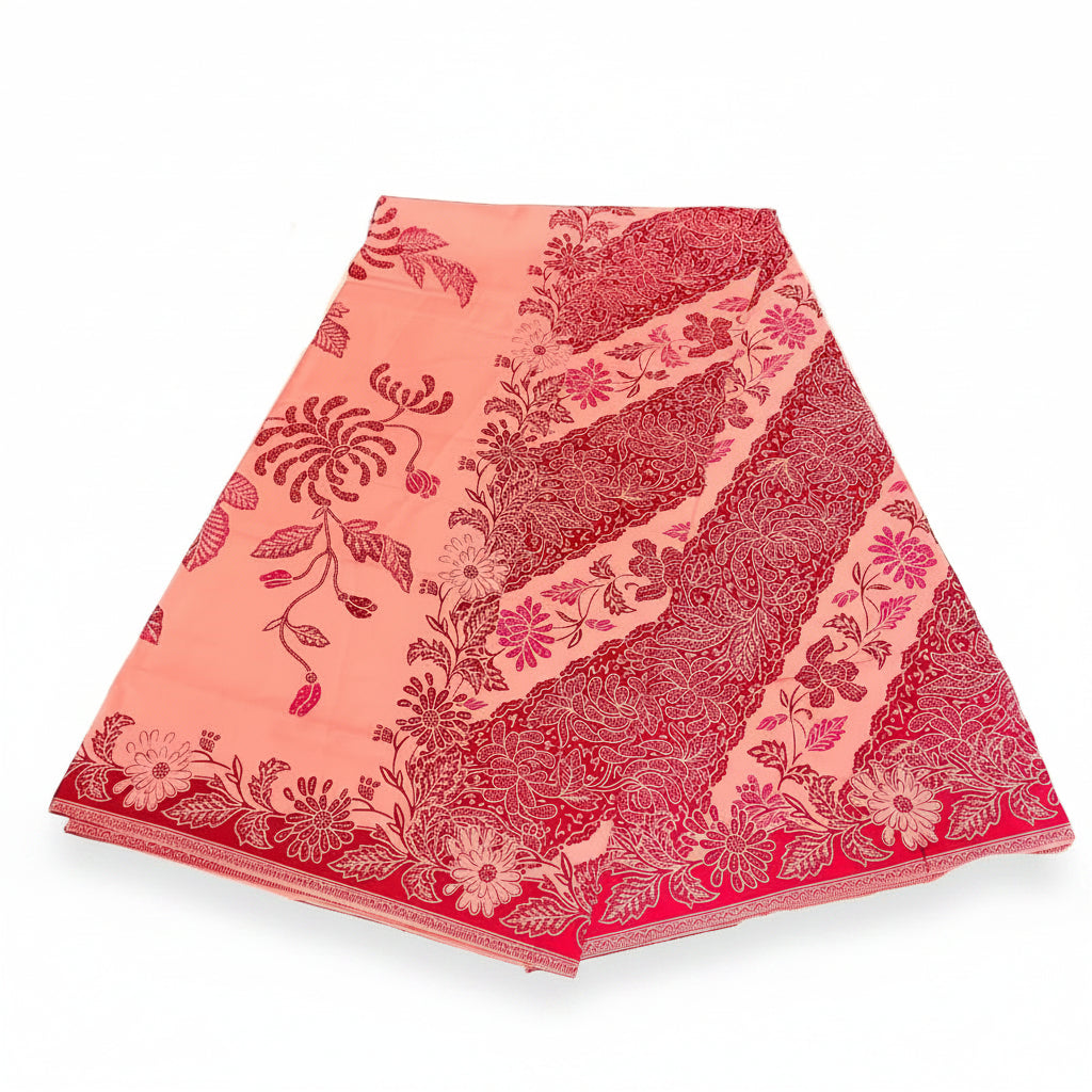 Handstamp Batik Fabric HSBF-2M-PINK-90134