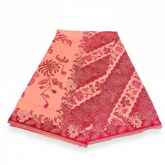 Handstamp Batik Fabric HSBF-2M-PINK-90134