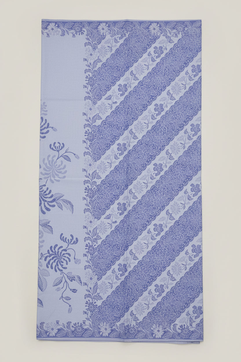 Handstamp Batik Fabric HSBF-2M-BLUE-90136