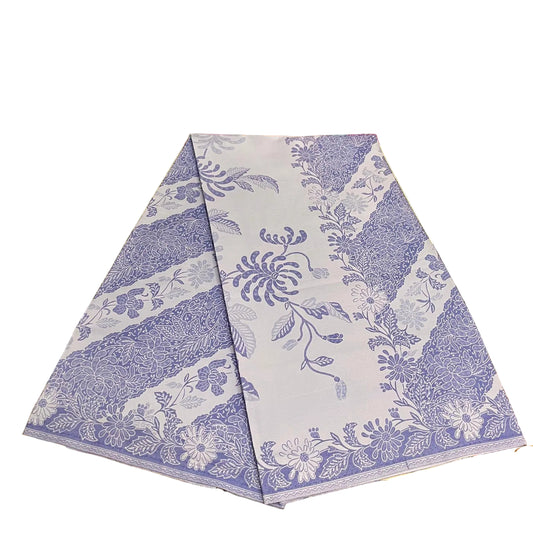Handstamp Batik Fabric HSBF-2M-BLUE-90136