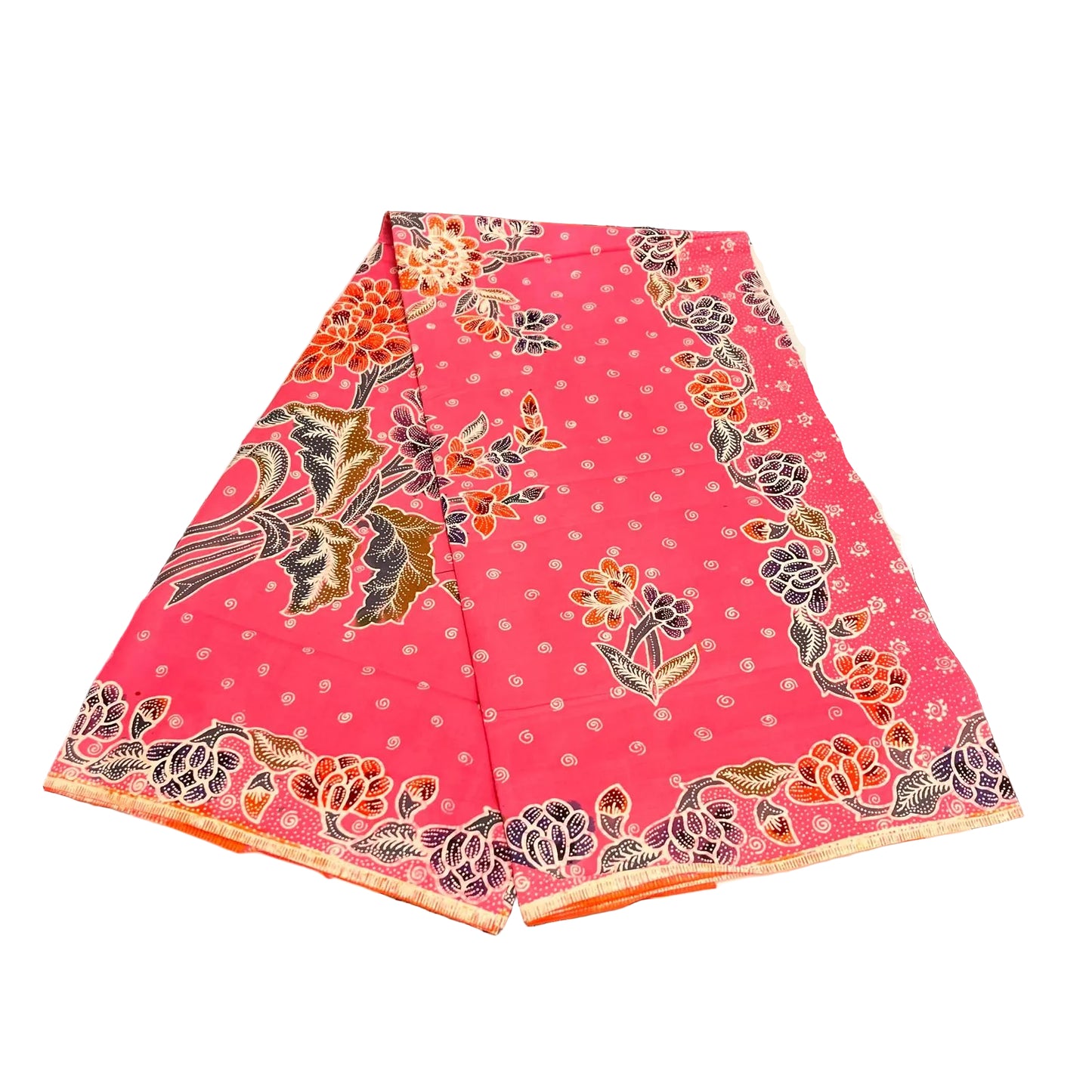 Hand Draw Batik Fabric HDBF-2M-PINK-A70030