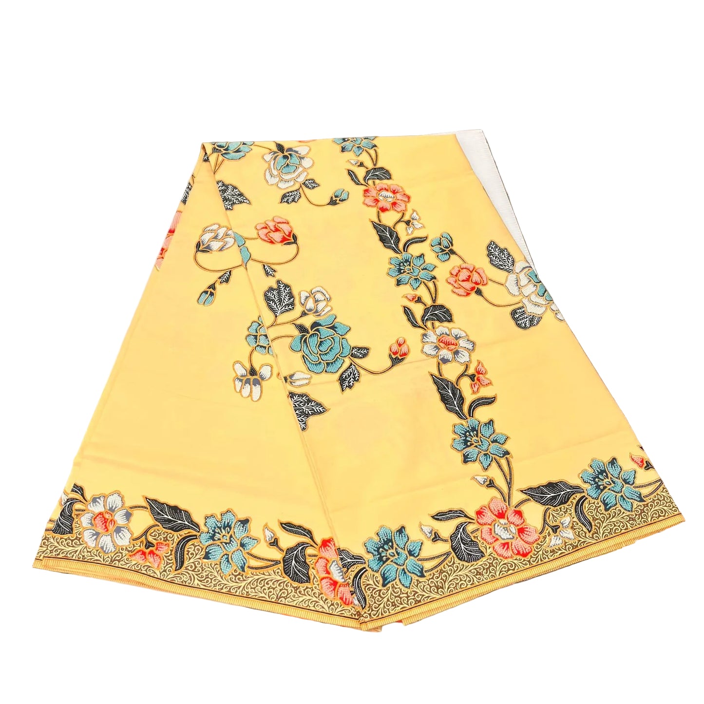 Handstamp Batik Fabric HSBF-2M-YELLOW-90143