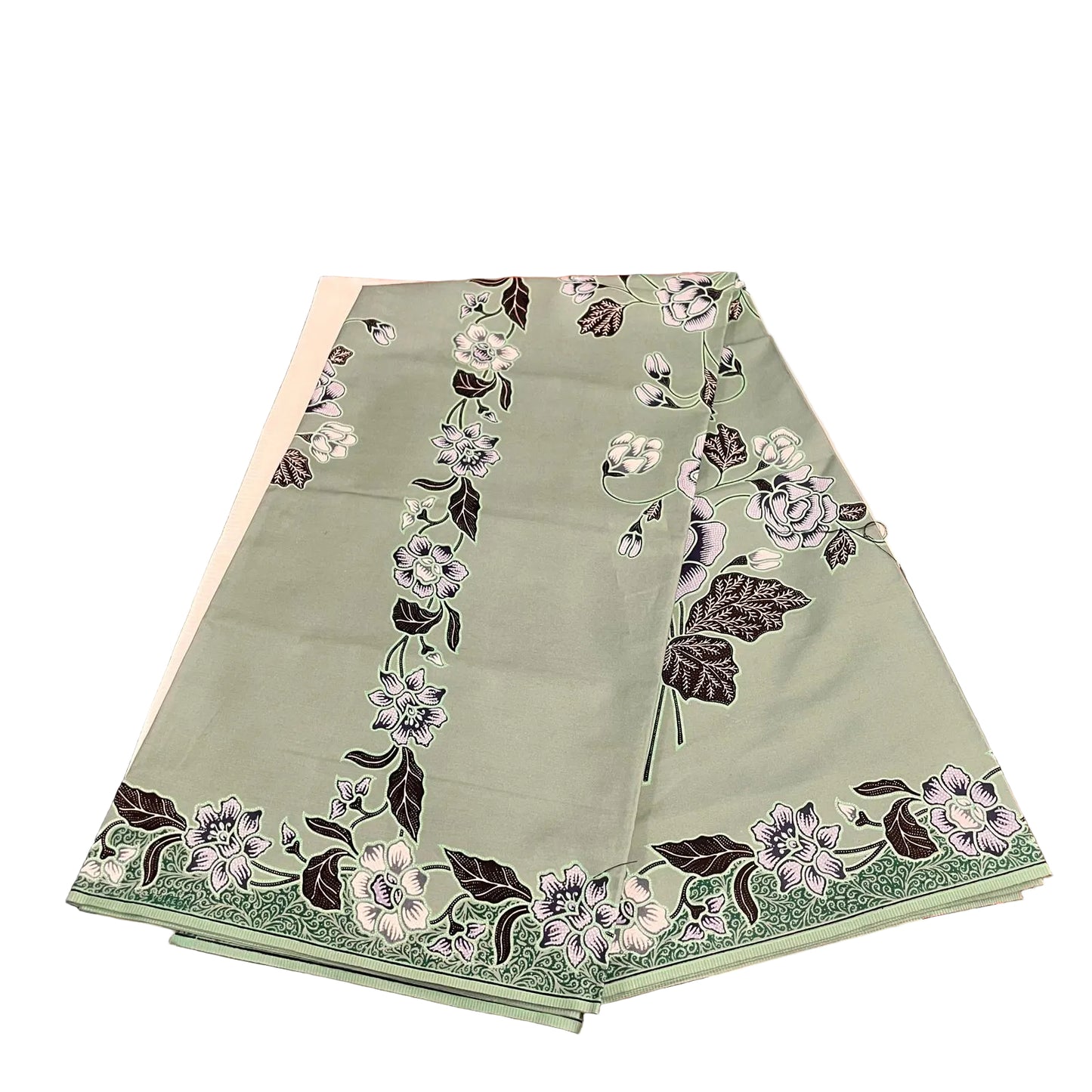 Handstamp Batik Fabric HSBF-2M-GREEN-90144