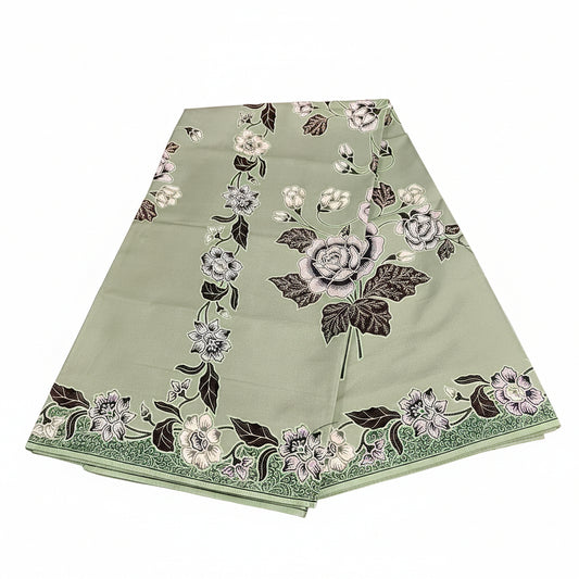 Handstamp Batik Fabric HSBF-2M-GREEN-90144