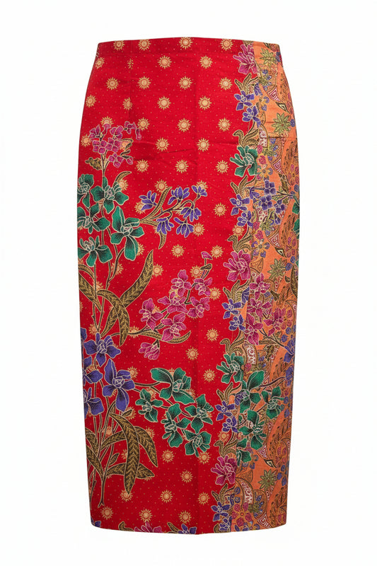 Ladies Batik Sarong LBS-XL-RED-3333041