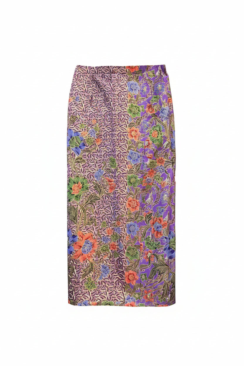 Ladies Batik Sarong LBS-L-PURPLE-333044
