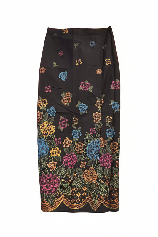 Ladies Batik Sarong LBS-M-BLACK-33038